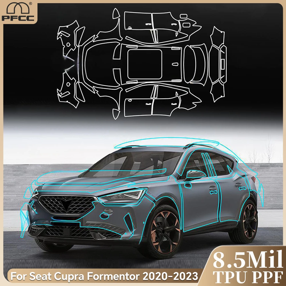 TPU 페인트 보호 필름 SEAT CUPRA Formentor 2021 2022 2023 자동차 바디 방지 스크래치 방지 자동차 액세서리 용 프리 컷 PPF