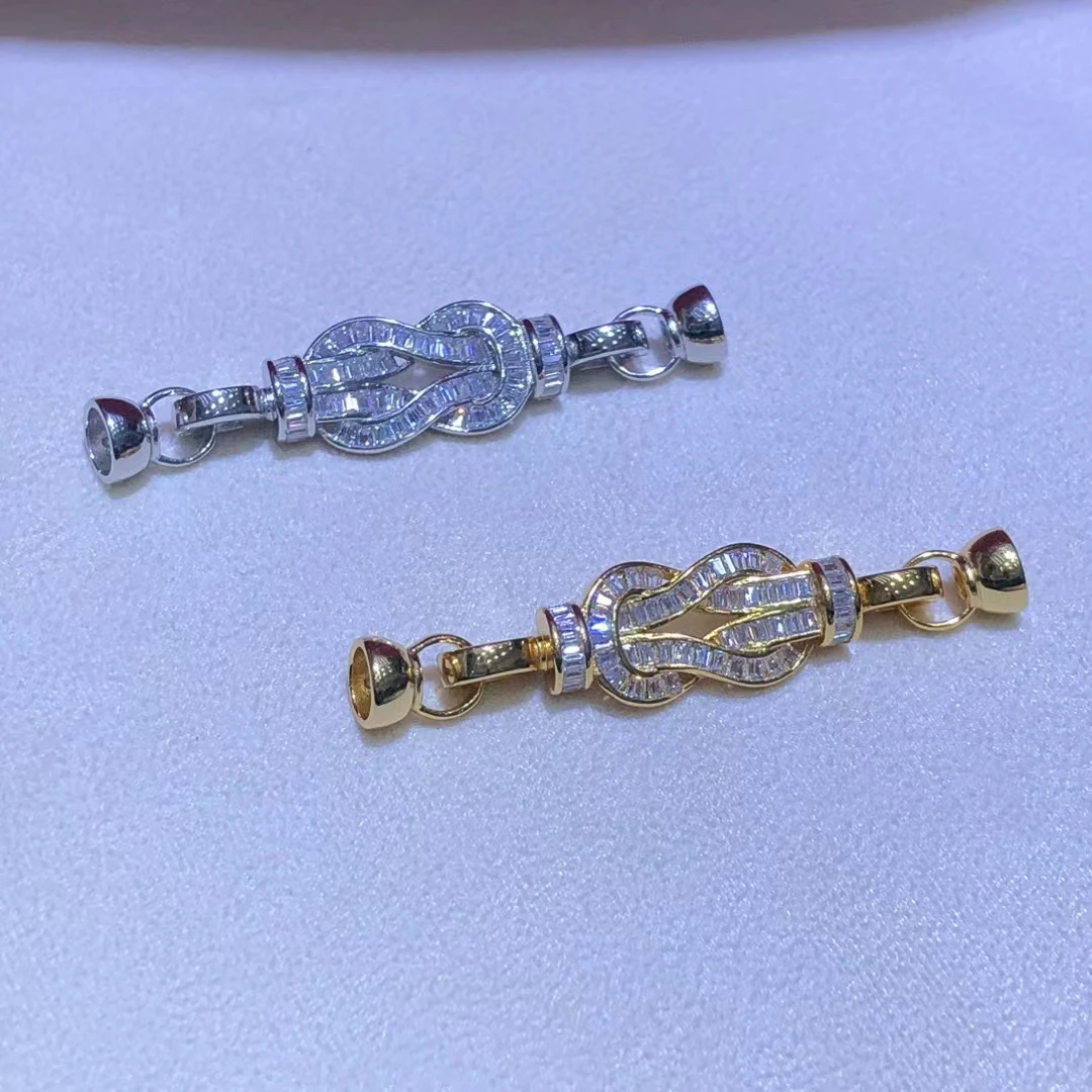 

Wholesale DIY 925 Sterling Silver Pendant Necklace Bracelet Clasp Hook Accessories for 8-16mm Pearls 5pcs/lot