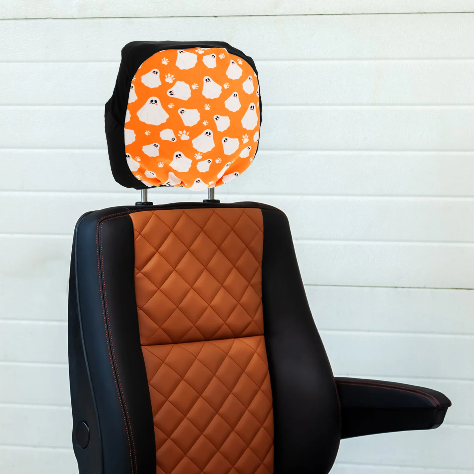 

2Pcs Car Headrest Cover Durable Headrest Protector Auto Interior Accessory Suitable Fit Protective Cover Head Rest Hoodie