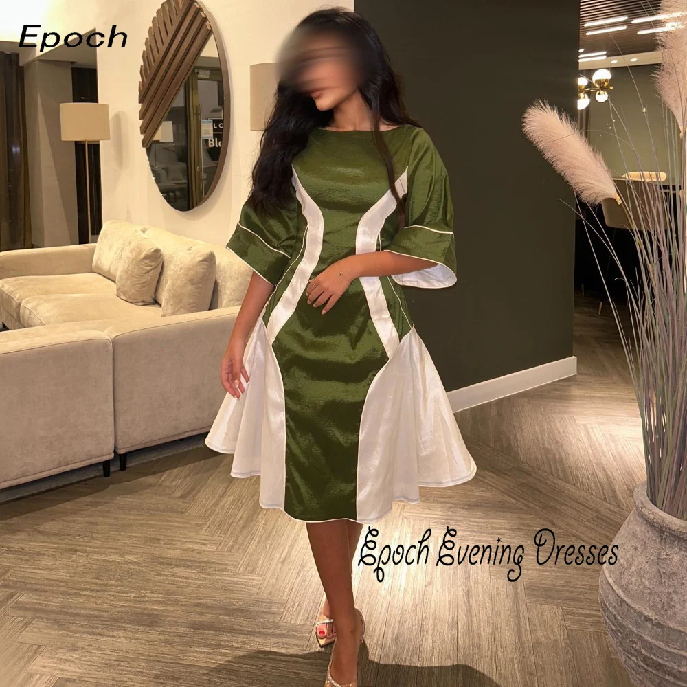 Epoch Mini Evening Dress A-Line  فساتين مناسبة رسمية Elegant High Neck Full Sleeve Cocktail Party Prom Gown For Sexy Women