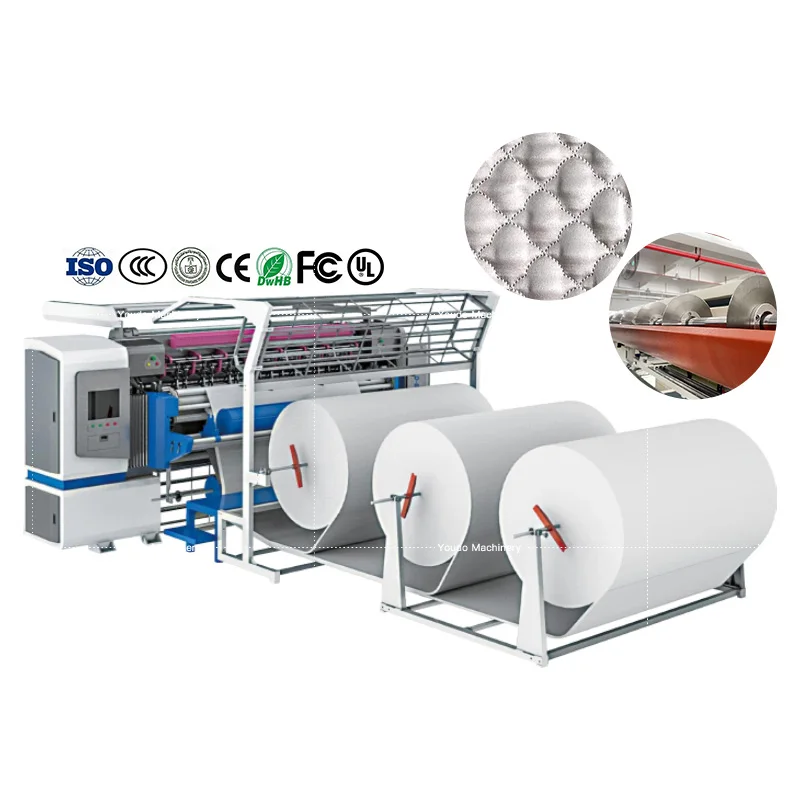 Máquina de costura automática Longarm, maquinaria de costura de cadena de varias agujas, máquina de acolchado de costura de colchón, colcha de colchón, venta
