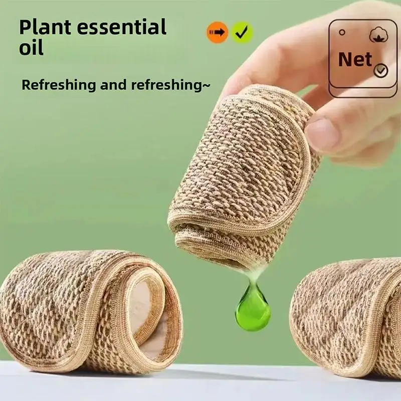 Natural Mugwort Cotton Linen Shoe Insoles Soft Comfortable Sweat Absorbing Anti Odor Foot Care
