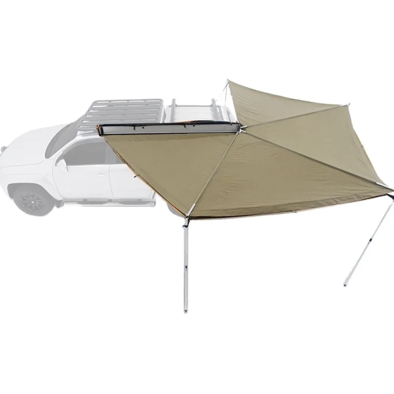 2M * 2m car side awning with sun-proof roof integral side awning
