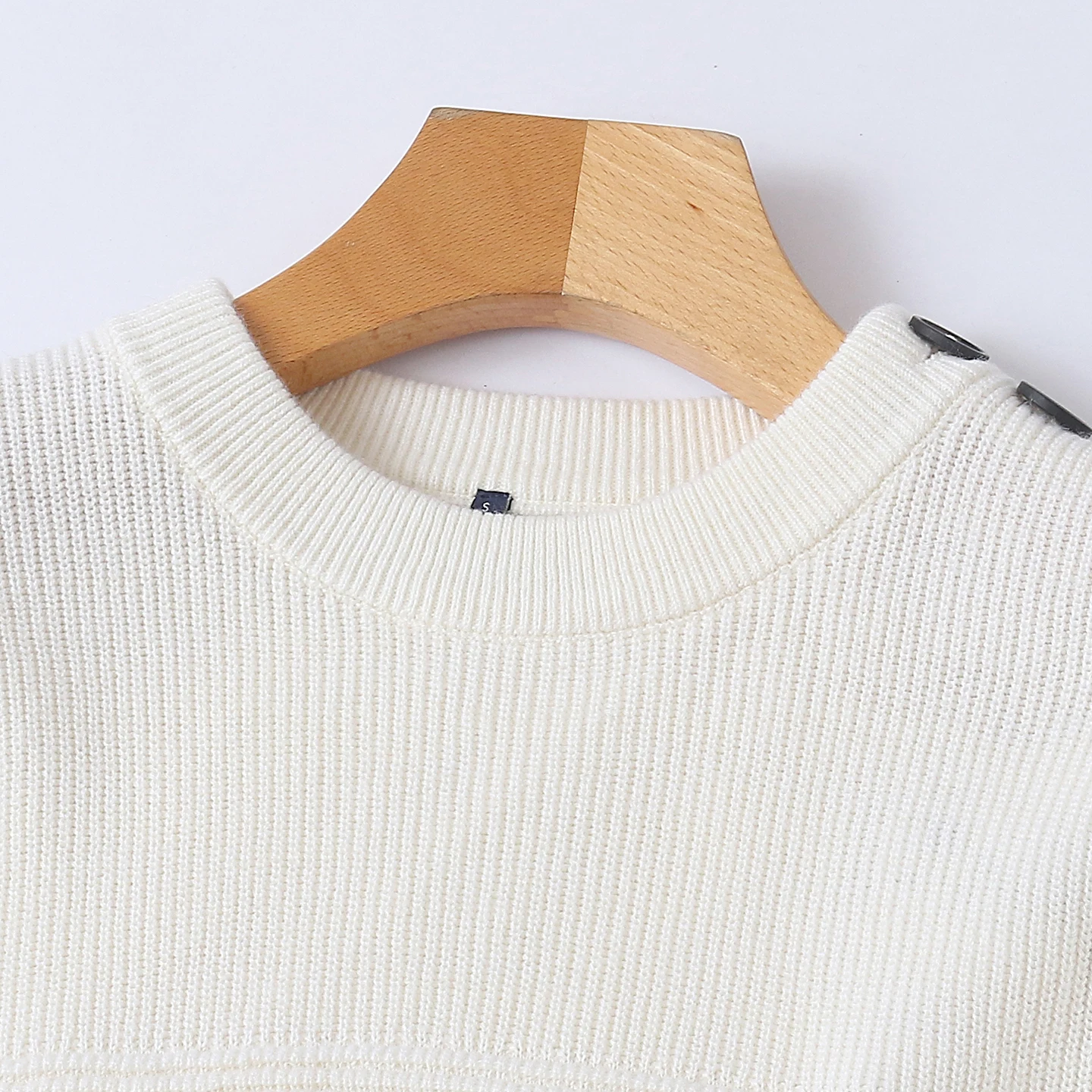 Suéter de Lana para Mujer Otoño Invierno, Cuello Redondo, Hoado, Deado, Suave, Elástico, Informal, de Punto, Antienvejeci...