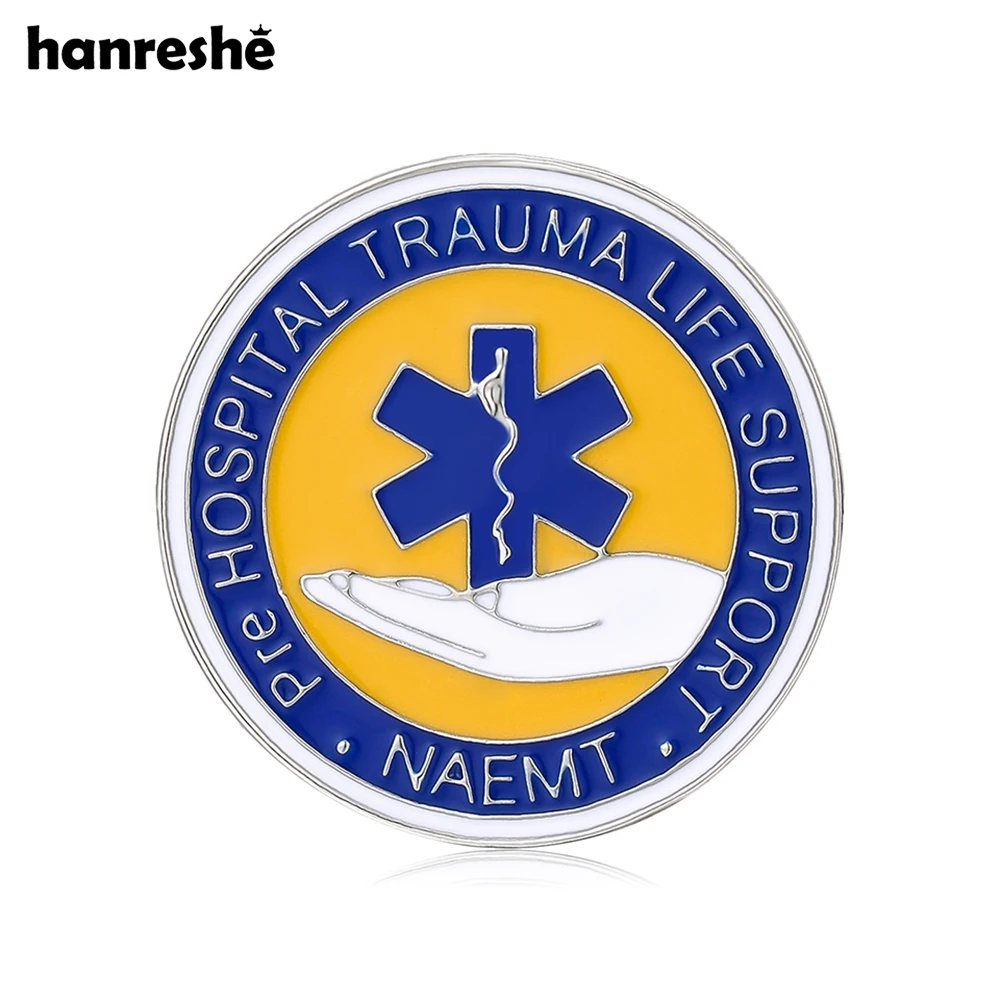 Hanreshe Creative Medical Nursing Enamel Brooch Pin for Doctor Nurse Medicine Student Backpack Lapel Badge Jewelry