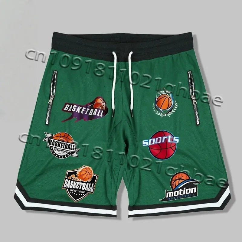 

Men's Basketball Mesh Shorts Track Quick Dry Loose Sports Training Shorts Summer Fitness Joggers MOTO Breathable Short Pants