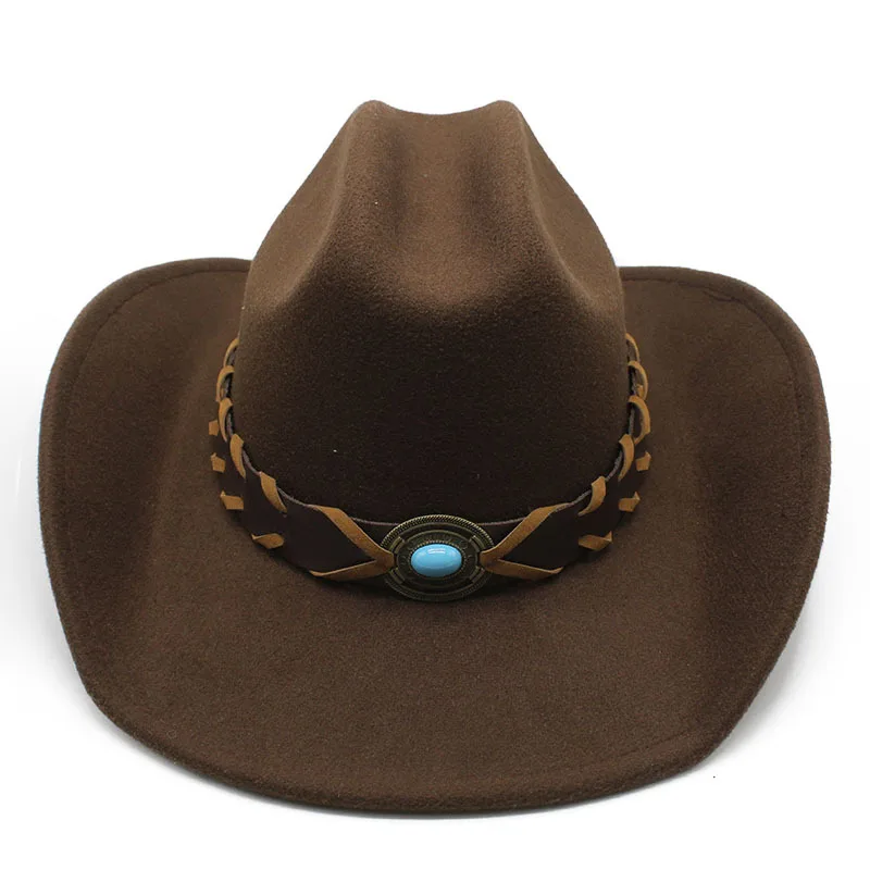 Tibetan Top Hat Western Cowboy Hat Male Tibetan Dance Knight Fedora Hat Hat Grassland Female Mongolian Cap