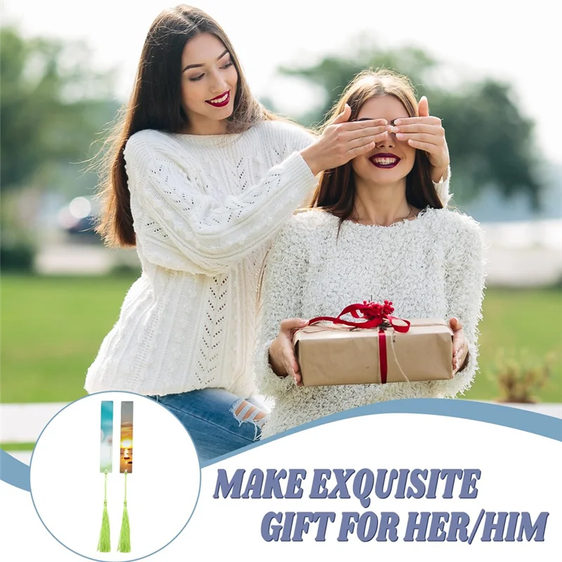 

40 шт. сублимационные закладки, персонализированные закладки, пустые алюминиевые металлические закладки и кисточки для теплопередачи