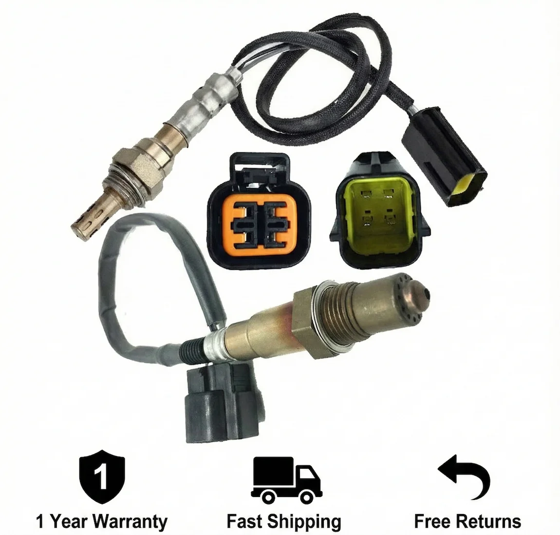 

Front Rear O2 Oxygen Sensor 2Pcs Set For 01-10 Hyundai Elantra Tucson Kia Sportage 2.0L Upstream Downstream 12V 234-4851