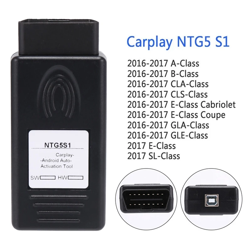 NTG5S1 NTG5 S1 Carplay For Apple Carplay And Androidauto Auto OBD2 Activation Tool For Mercedes Benz 2016-2017