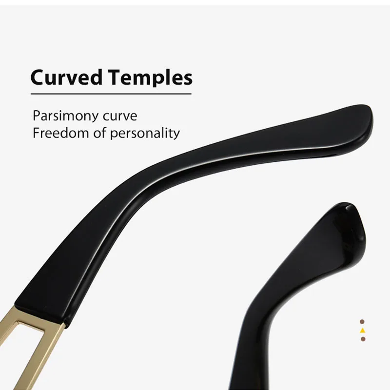 New stylish sunglasses with oversized frames, trendy metal design, perfect for fashion shows and cool street style. image 5