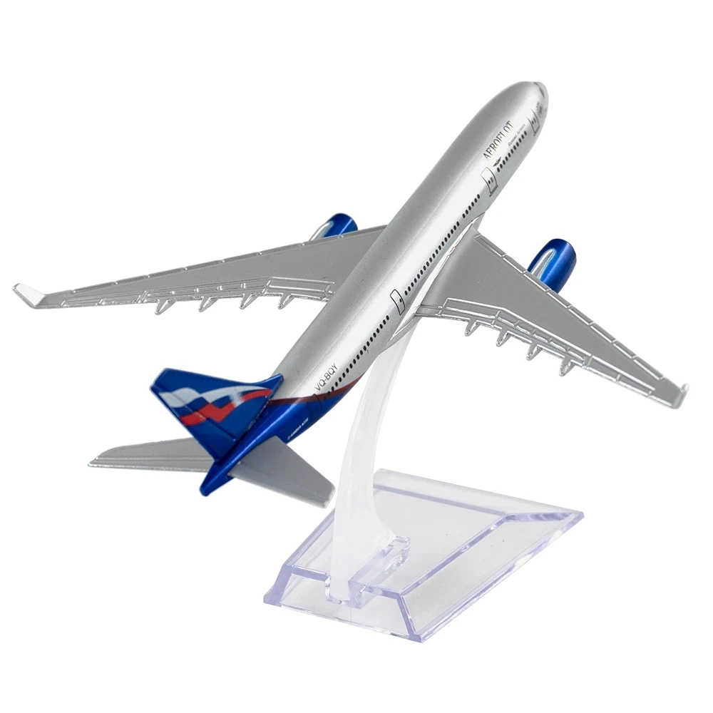 1/400 Scale Alloy Aircraft Russian Airlines Airbus A330 Aeroflot 16cm Plane Model Toys Children Kids Gift for Collection