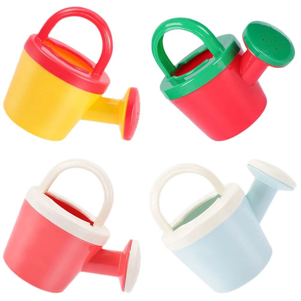 4 Stück Spielzeug Strand Kinder Gießkannen kleiner Kunststoff für Garten Kinder Dusche Jungen