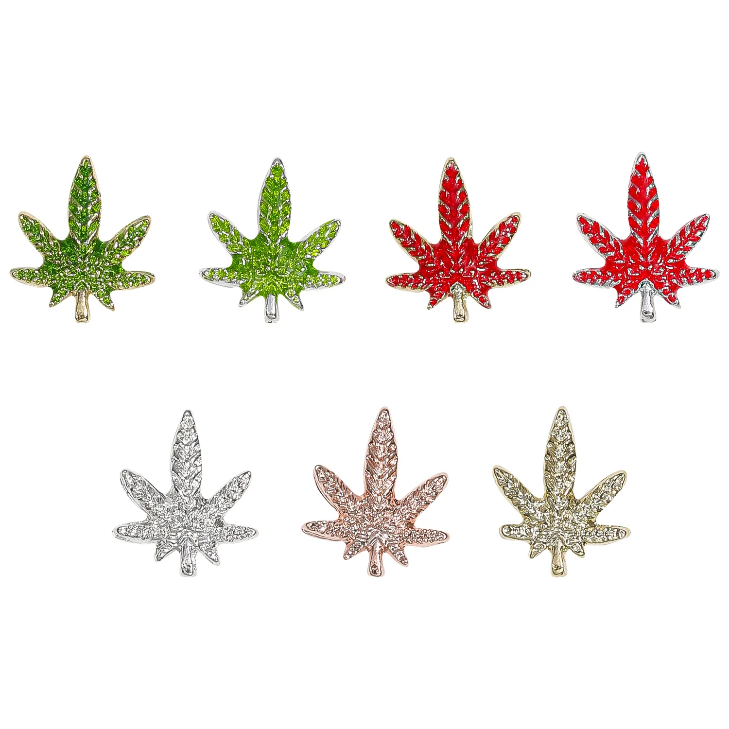 10PCS 3D Nail Art Maple Leaves Charms Accessories Alloy Parts For Manicure Decor Design Nails Decoration Supplies Material Tool