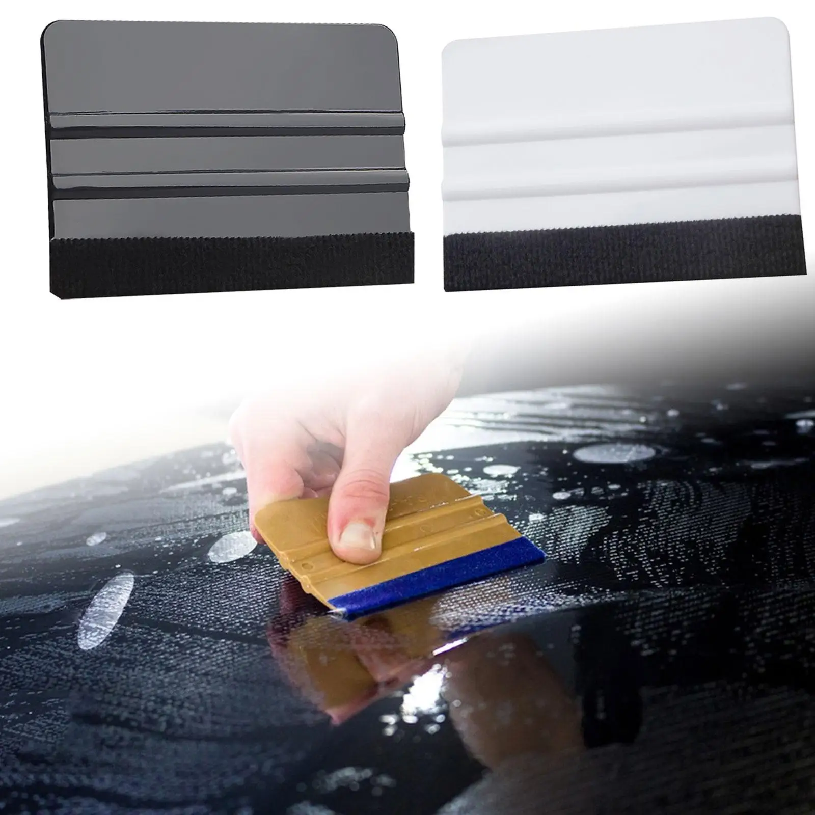 5Pcs Wall Paint Scraper Car Window Film Scraper for Making Surface Tidy Paint Protection Film Car Wrap Crafts Glass Film