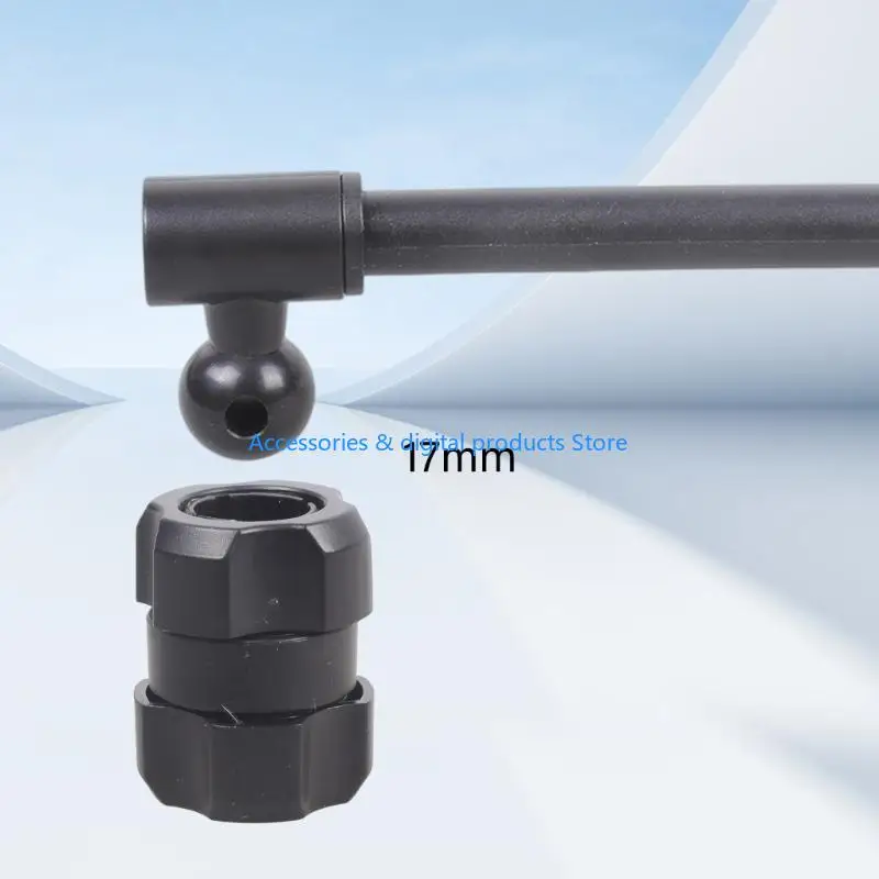 77JD Ergonomic Z Bend 17mm Ball Head Extender Rod For Flexible Device Mounting Positions