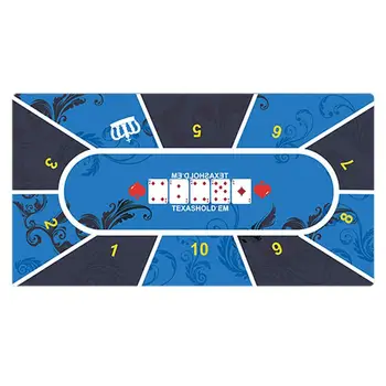 Poker Table Top Mat Rubber Game Mat Poker Layout Tablecloth Home Entertainment Board Game Rooms Holdem Mat for Friend