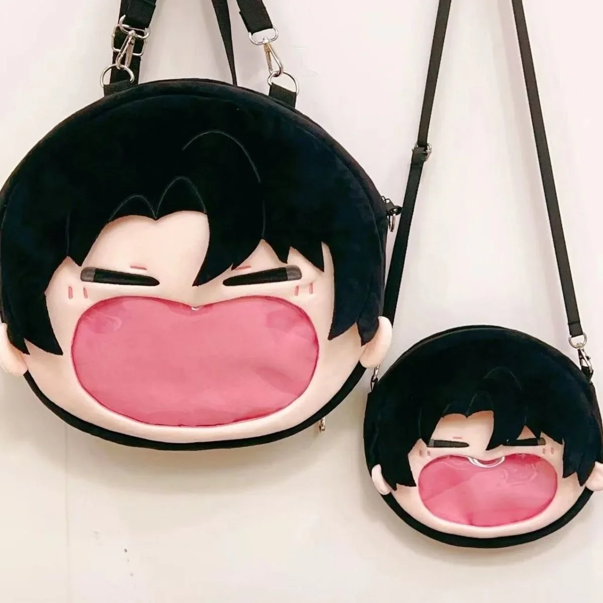 Anime Role Levi Ackerman Cosplay Big Mouth Transparent itabag Student Zipper Backpack Messenger Bags Shoulder Bag Gift