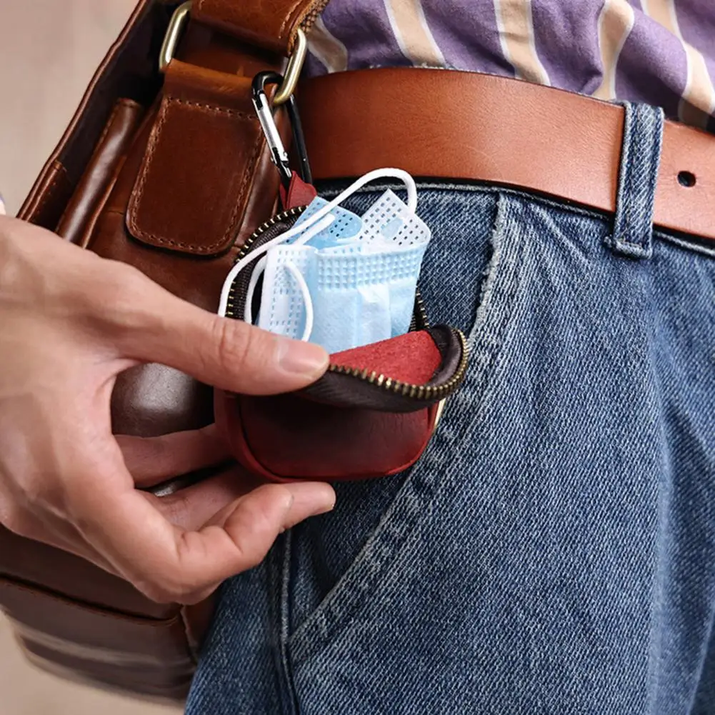 Tas koin mewah tahan lama, dompet koin portabel kecil, tas penyimpanan uang koin mewah, tahan lama