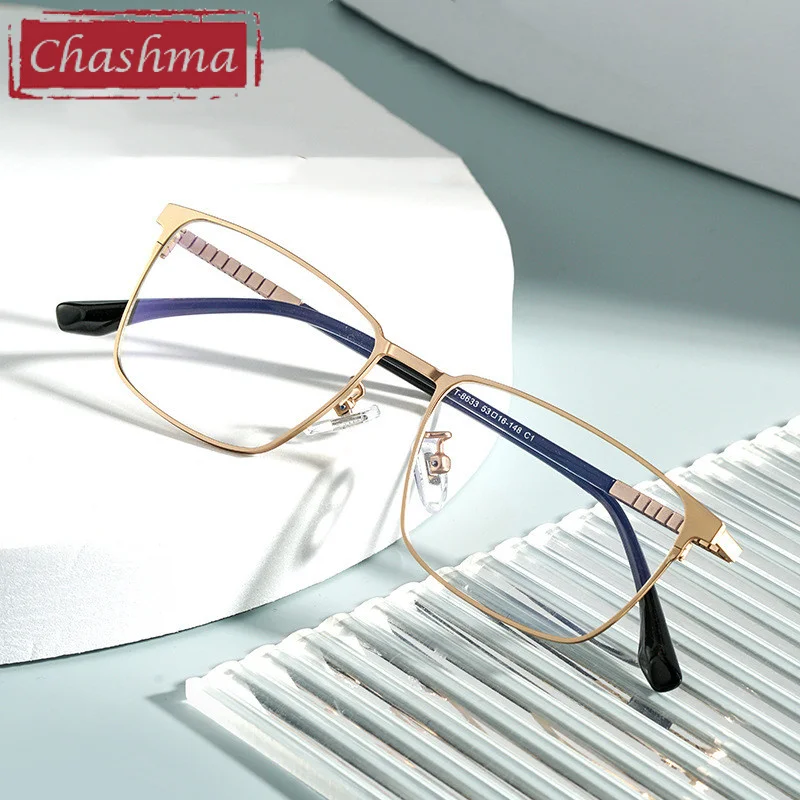 

12 G Chashma Eyeglasses Men Prescription Glasses Titanium Ultra Light Anti Blue Ray Glass for Progressive Lenses Gafas