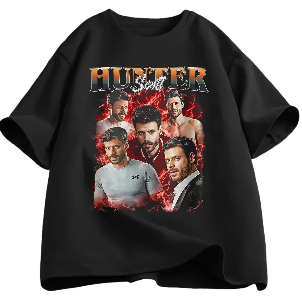 Rivalry Heated Scott Hunter Printed Graphic T-shirts 2026 Summer New Men's Clothing Luxury Fashion Casual Cotton Y2K Men T-shirt