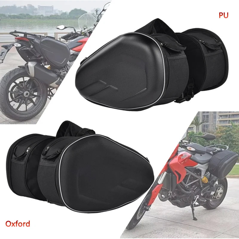 

Мотоциклетные водонепроницаемые седельные сумки 36L-58L, расширяемые вместительные корзины, боковой шлем, дорожные сумки для верховой езды + дождевик