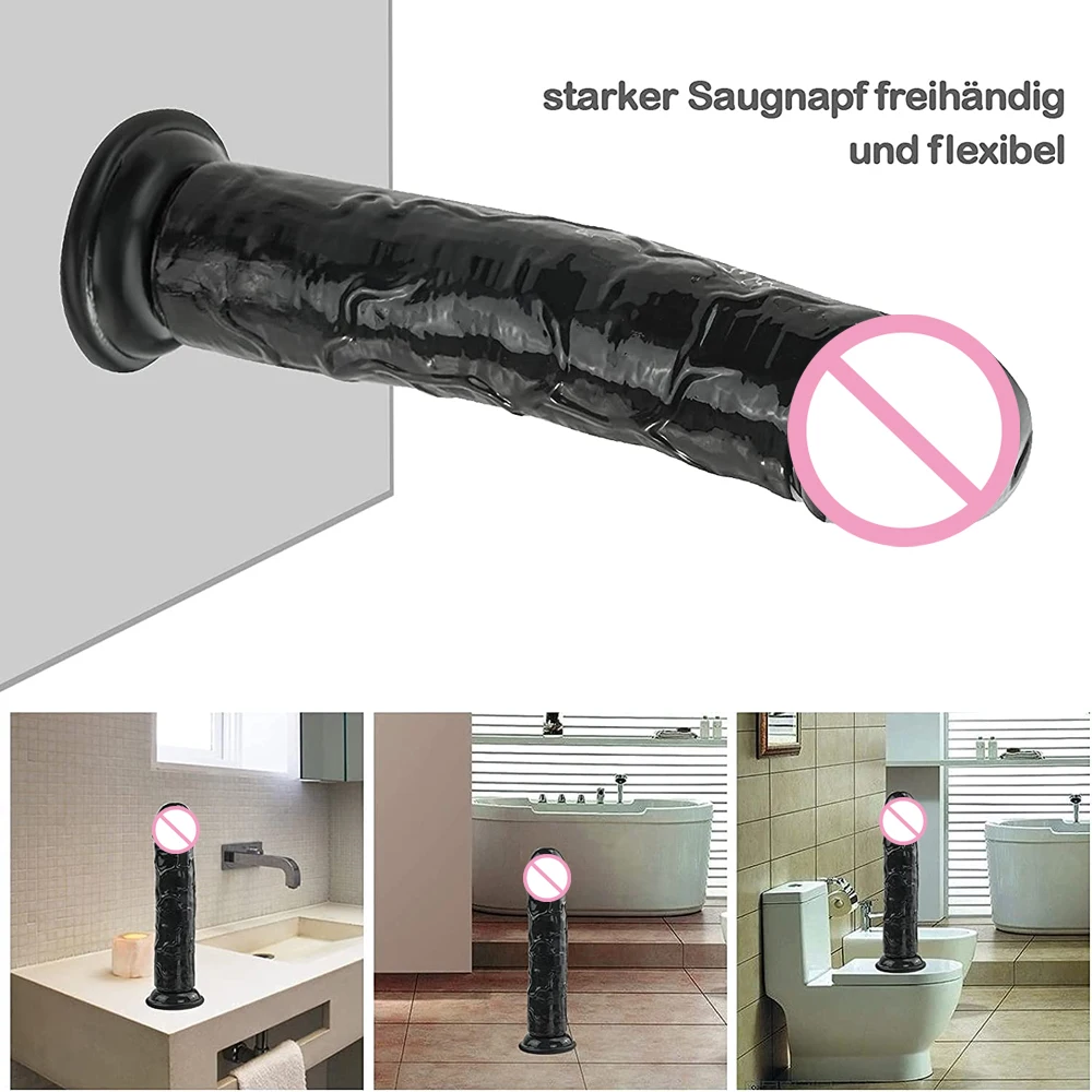 16-25cm Realistische Dildo,Dildo mit Starken Saugnapf für Hand-Freies Spiel, erwachsene Sexy Spielzeug für Männer Frauen Weibliche Paare