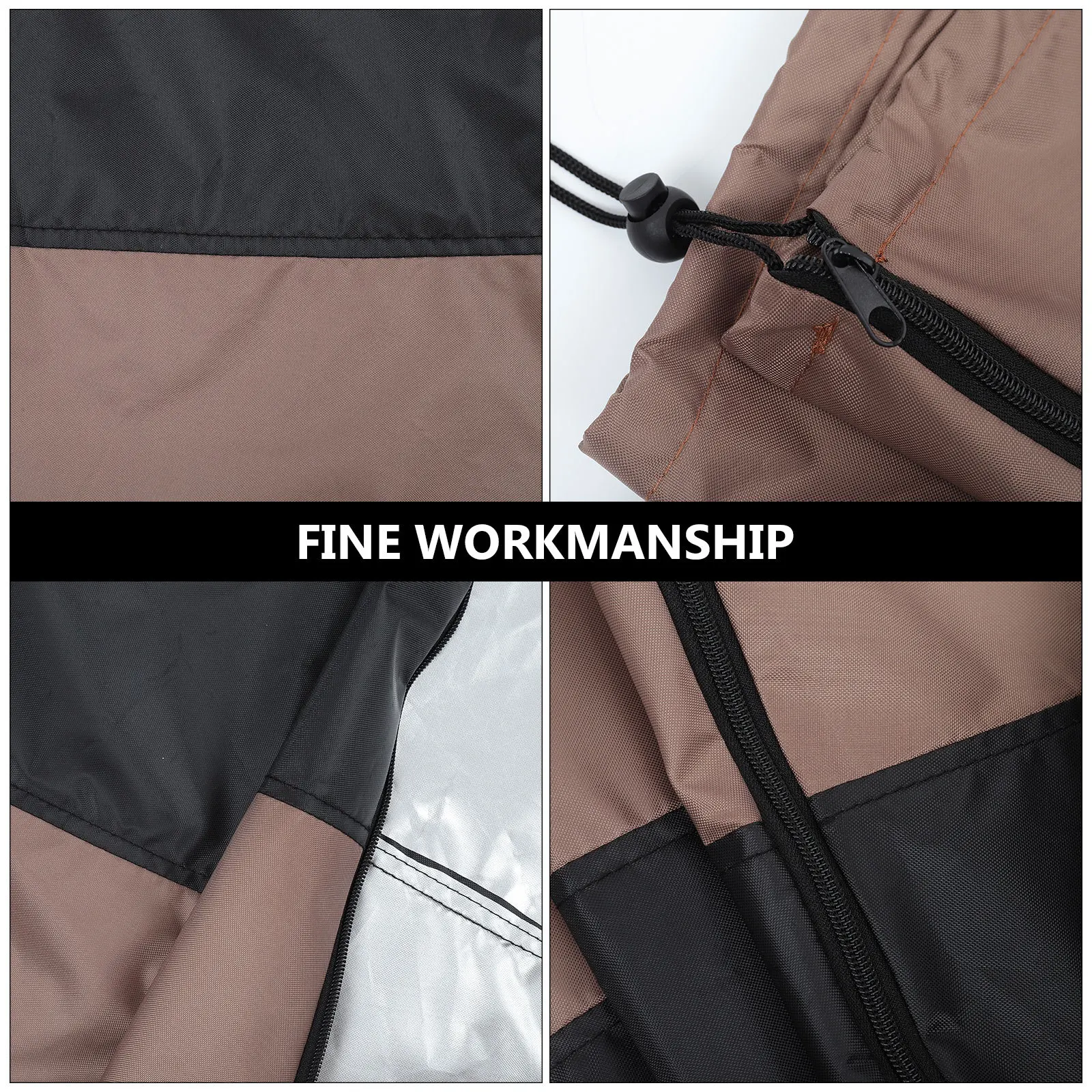 غطاء حمام الطيور المقاوم للماء من البوليستر الفاخر حامي نافورة الحديقة غطاء دائري مقاوم للطقس للتمثال الخارجي #5