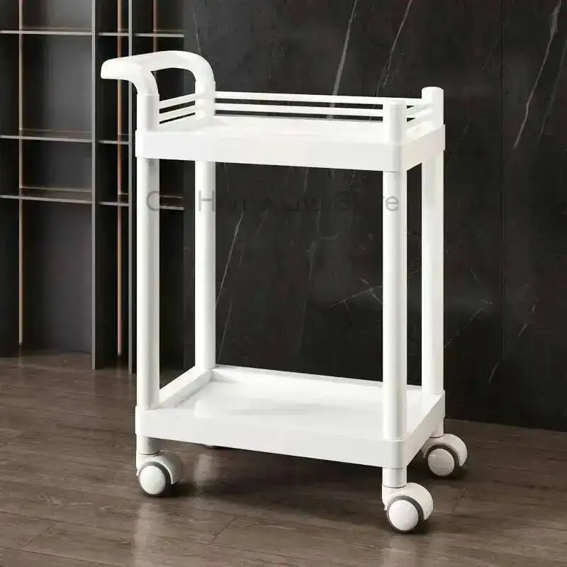 

Medical Hairdressing 5-speed Stainless Steel Trolley Aluminum Trolleys Hair Salon Stations Furniture Pedicure-trolley Vintage
