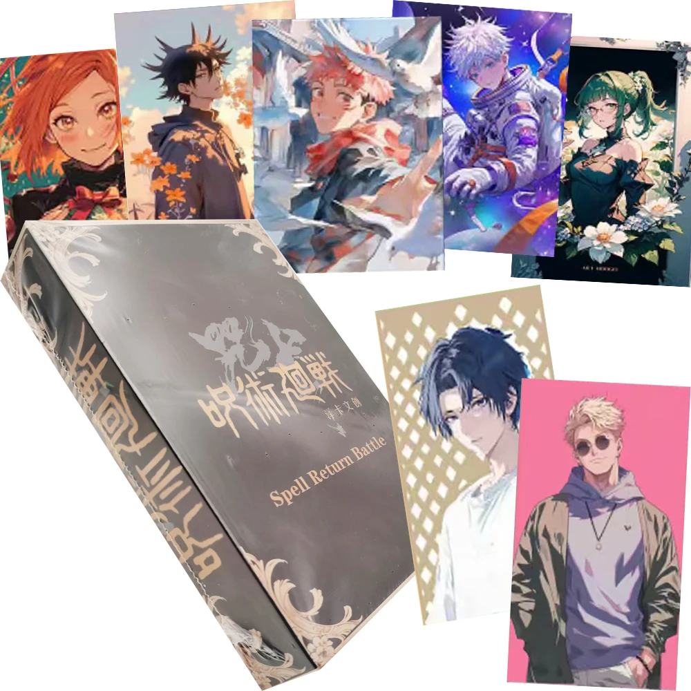 Jujutsu Kaisen Anime Color Paper Collection Cards Itadori Yuji Gojo Satoru Exquisite Creative Crystal Photo Frame Cards Kid Gift