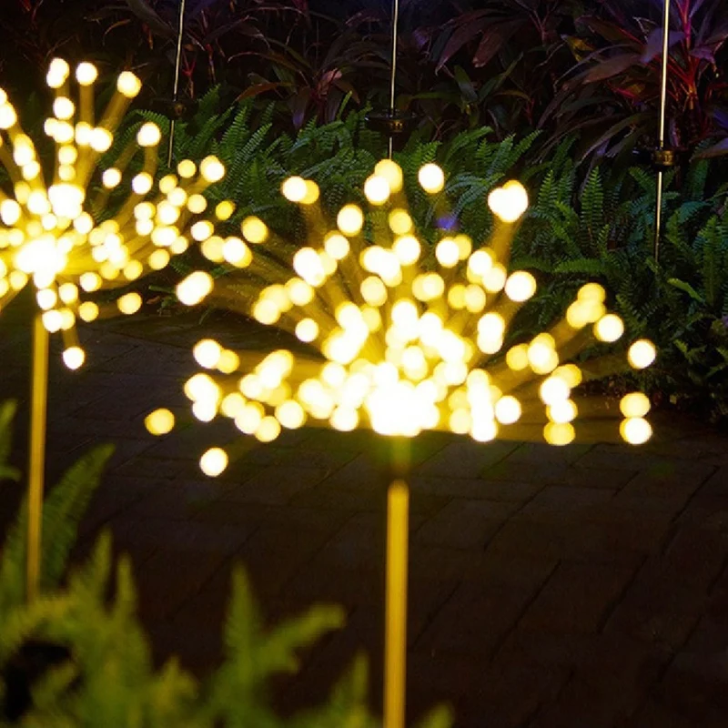 Lámpara LED Solar de 120 lámparas, lámpara Solar impermeable para jardín al aire libre, decoración navideña para jardín, decoración de boda y Año Nuevo