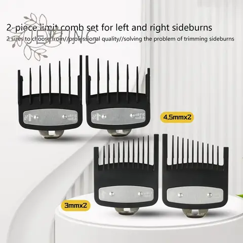 Hot 2Pcs Professional Hair Clipper Limit Comb Guide Limit Comb Trimmer Guards Attachment Universal Haircut Tool