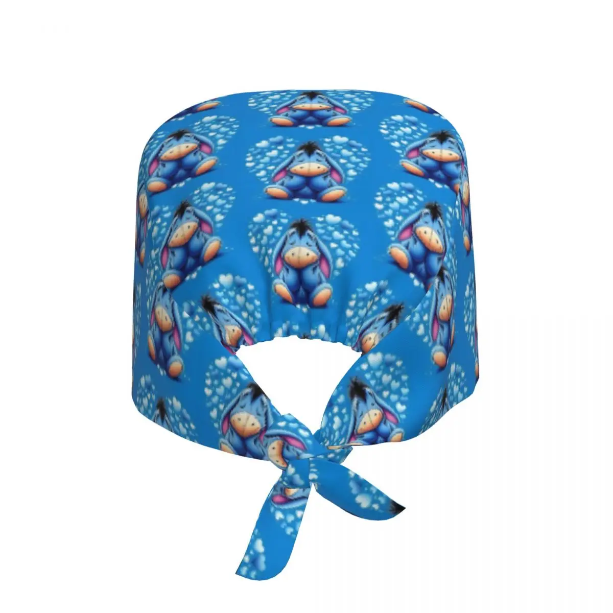 Custom Eeyore Cleaning Working Cap Cool Men Women Winnie The Pooh Cartoon Kawaii Scrub Cap Surgicals Hat Nurse Scrubs Hat Nurse view 2