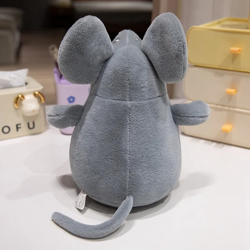 Oreiller en peluche pour bébé, simulation de dessin animé, posture assise, souris, beurre, année du rat, cadeau pour enfants, illumination nitive 2