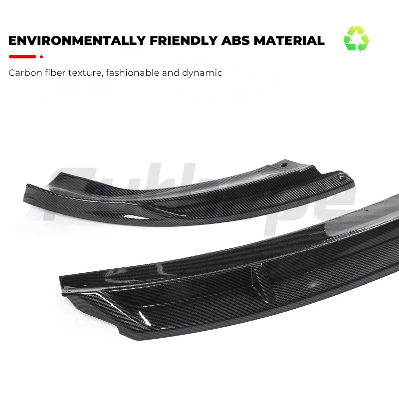 Futhope ABS Front Bumper Lip for tesla highland Trim Body Kits Splitter Spoiler Guard Diffuser Exterior Protection Accessories