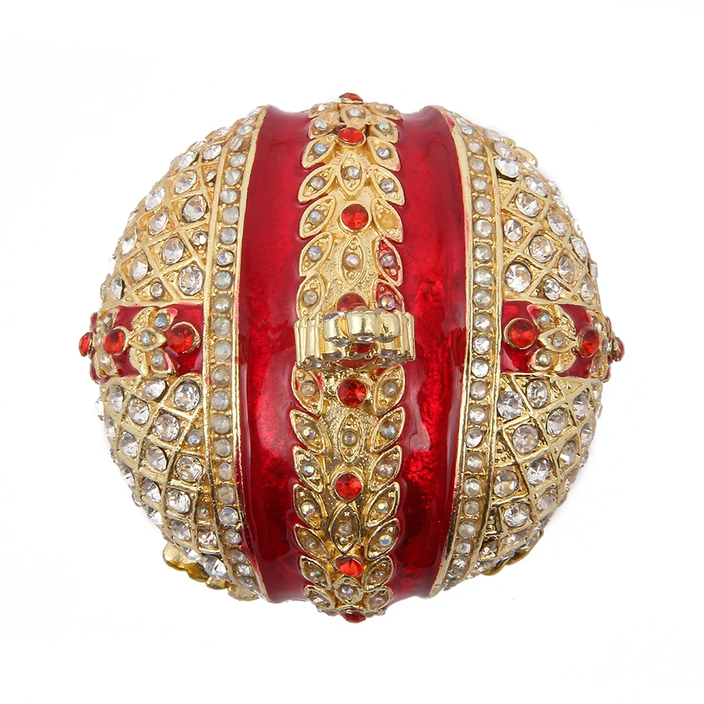 QIFU New Arrive Crystal Red Crown Beautiful Handmade Luxurious for Home Decor