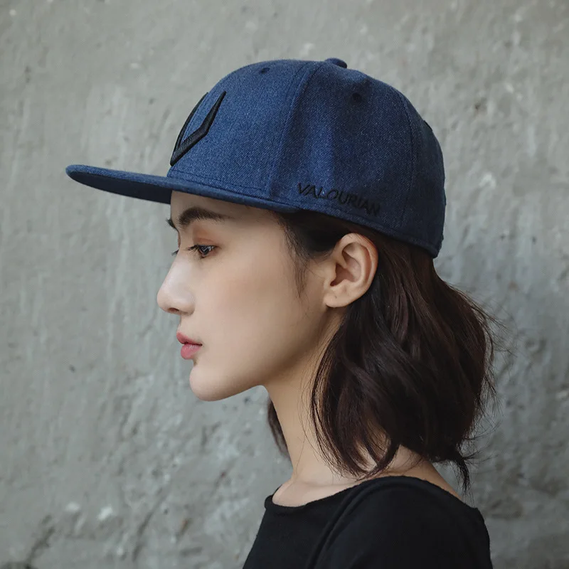 Spring and Autumn New Hip Hop Caps for Men and Women Casual Versatile Flat Brim Hats Fashion Cotton Embroidered Baseball Caps