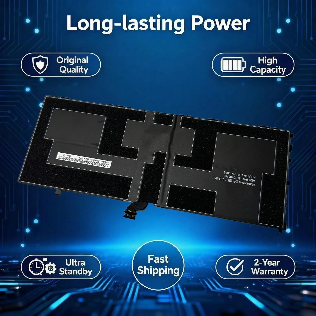 Image of Neuer Original L16L4P91 Laptop-Akku für Lenovo Thinkpad X1 Tablet Gen 3 TP00089A L16M4P91 L16S4P91 SB10K97599 01AV454 01AV453
