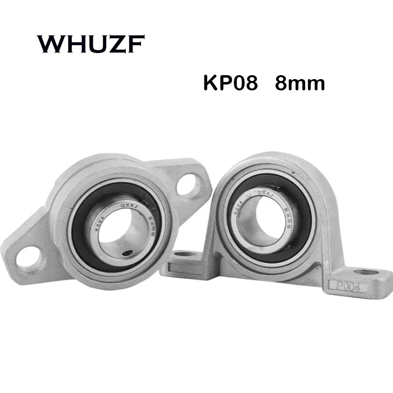 

10Pcs KP08 8mm Pillow Block Mounted Ball Bearing (Diameter 8mm Bore) Zinc Alloy Pillow Block Bearing Shats