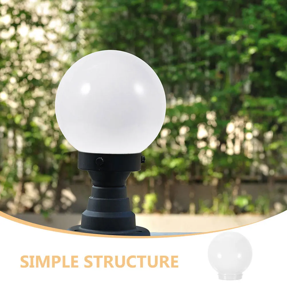 Acrylic Ball Lampshade Globe Lamp Cover Replacement for Outdoor Wall Light Garden Courtyard Pendant Acrylic Lamp Shades