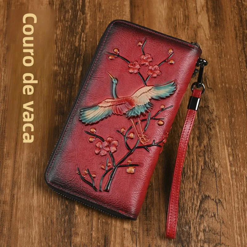 long-genuine-leather-wallet-for-women-tannery-cowhide-handbag-anti-theft-brush-vintage-embossed-color-rub-zipper-bag-female