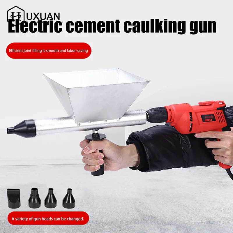 

Electric Cement Grouting Machine Hand-held Cement Mortar Caulking Guns Automatic Mortar Grout Tool Filling Guns With Nozzle