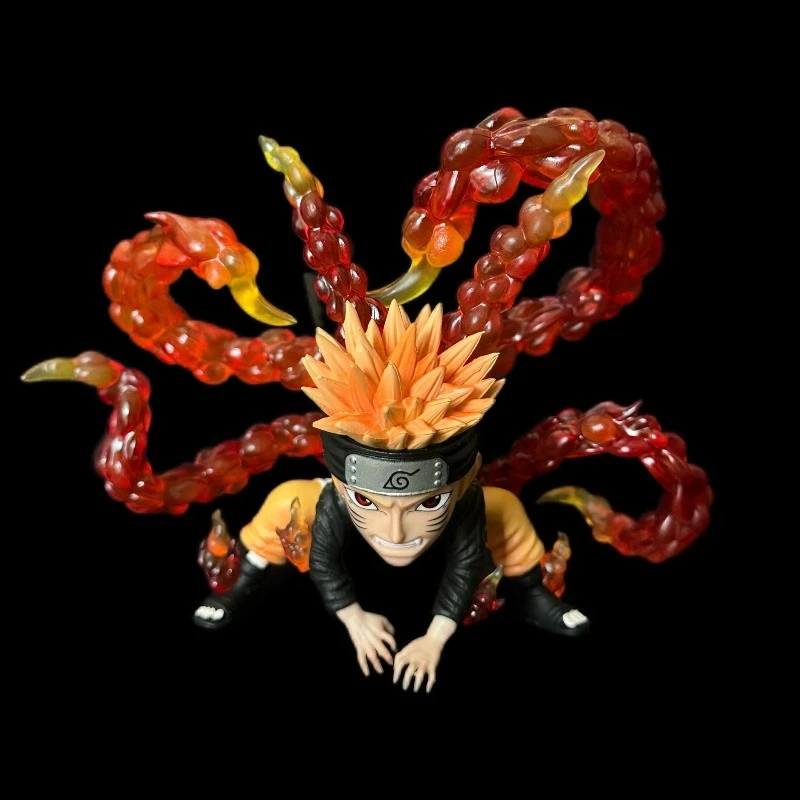 Naruto Bijuu-modus van 13 cm |   Kurama Rampage gevechtsfiguur |   Anime Desktop Decor Cadeau Ornament
