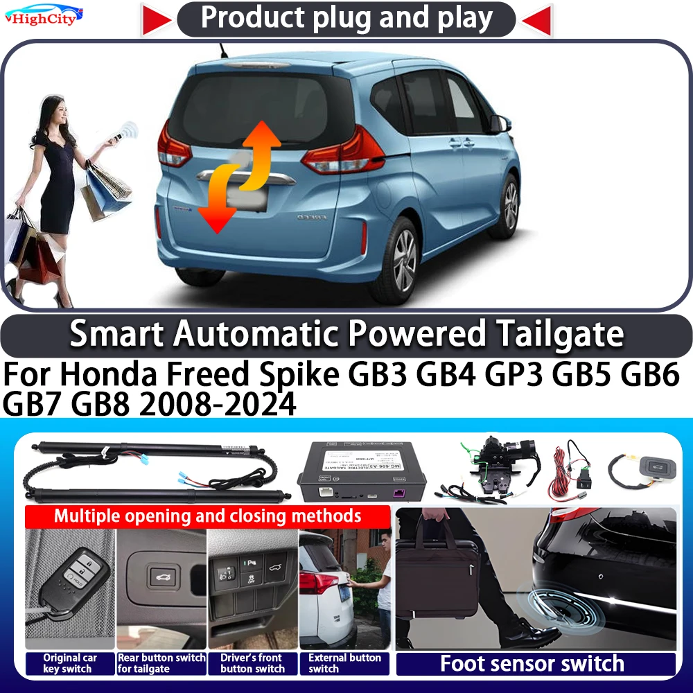

For Honda Freed Spike GB3 GB4 GP3 GB5 GB6 GB7 GB8 2008-2024 Smart Automatic Powered Tailgate Key Close Electric Power Tailgate