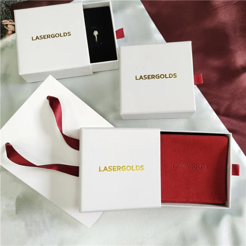 custom.Custom Luxury Bag Necklace Bracelet Earring Jewelry Packing Set Cardboard Paper Drawer Box With Jewelry