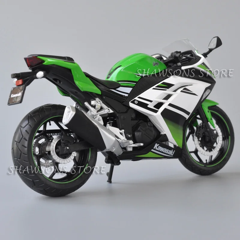 1:12 Diecast Motorcycle Model Toys Ninja 250 / 350 Sport Bike Miniature Replica