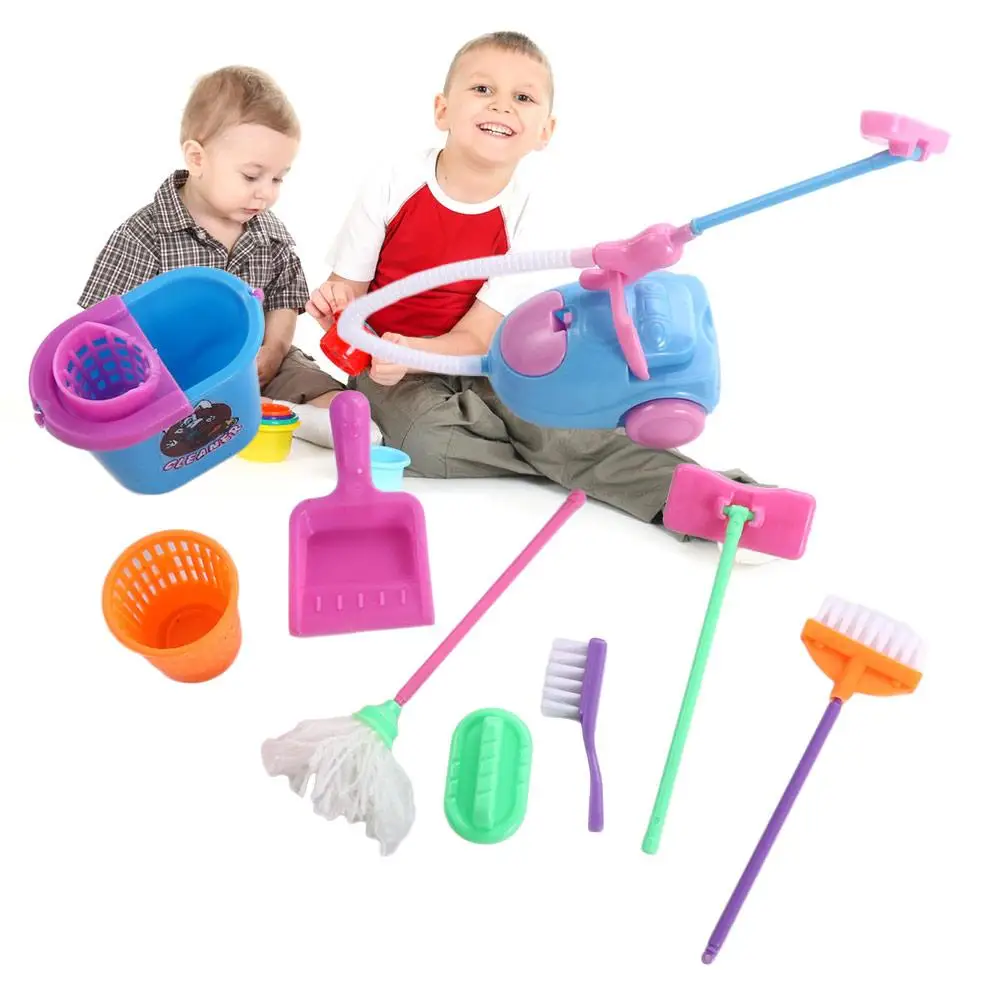 Play Plastic Dollhouse Furniture Household Cleaning Tools Miniature Cleaning Tool Miniature Washing Tools. Furniture Toys