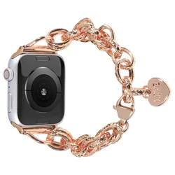 Steel Strap For Apple watch Ultra 49mm band 7 6 se 44mm 45mm 42mm luxury bracelet for iWatch series 8 3 4 5 40mm 38 41mm correa