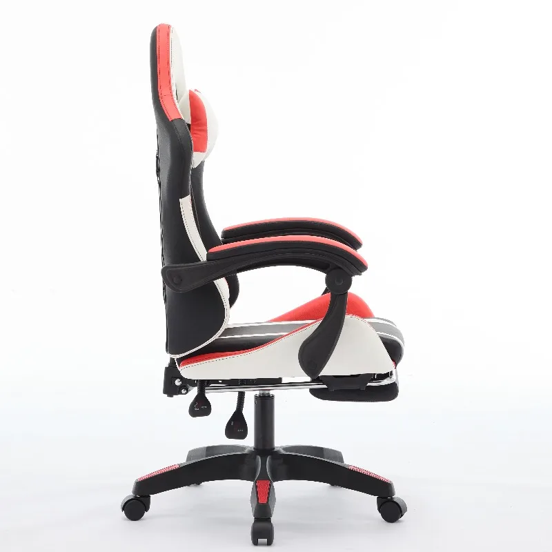 OEM Custom Height Adjustable 360 Swivel Leather Reclining PC Computer Ergonomic Gaming Chair With Footrest
