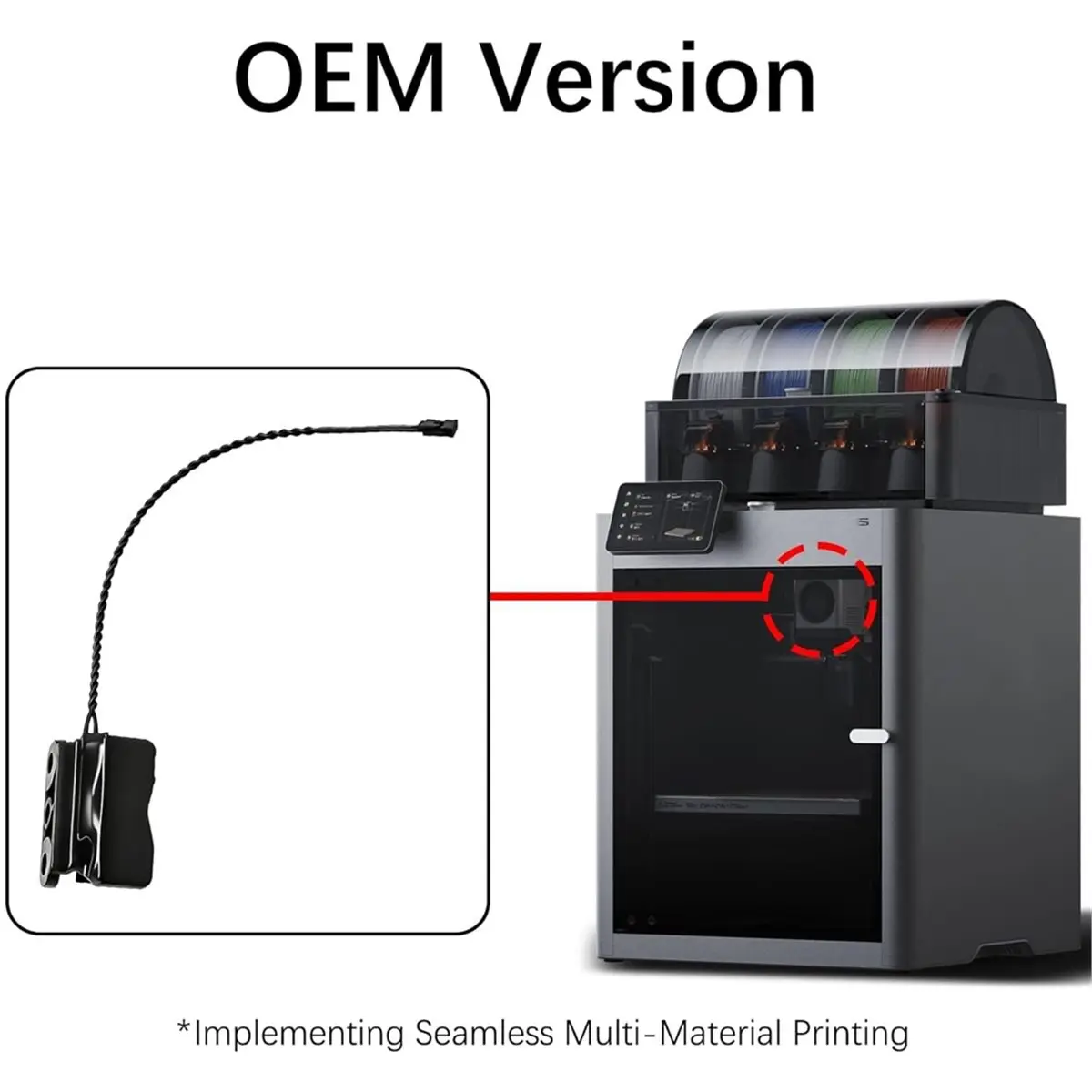 (A99Z) P2S Eddy Sensor Installed Between the P2S Extruder&P2S Hotend Actively for P2S Toolhead 3D Printer Accessories